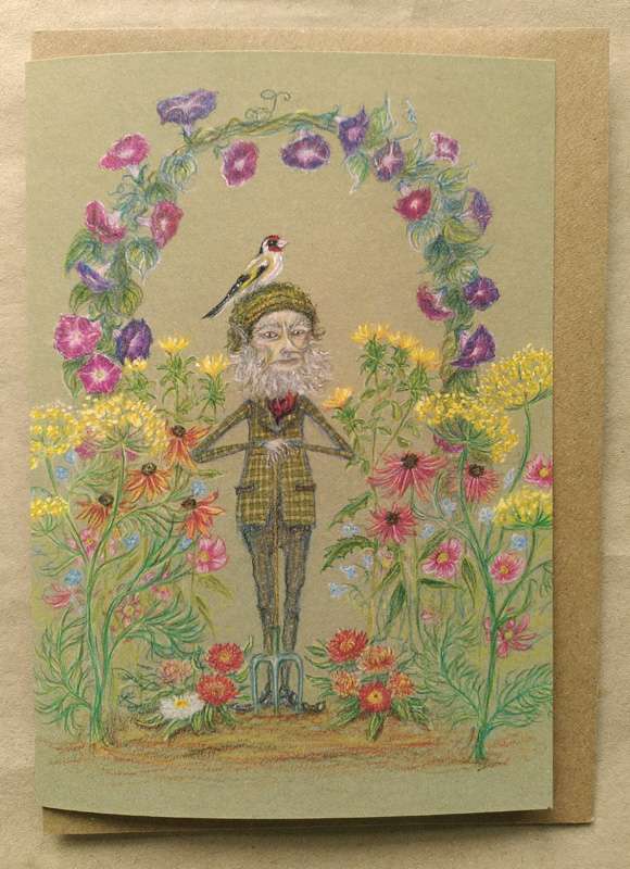 Gardener and Goldfinch