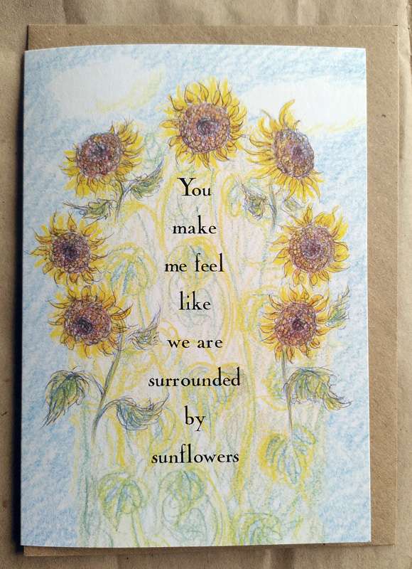 Surrounded by Sunflowers