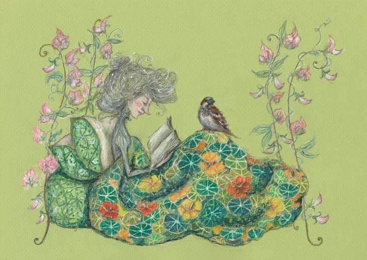 Book & Sparrow A4 Print