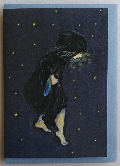 Moon steps Down Card